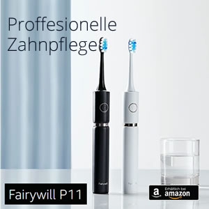 Fairywill Schallzahnbürste Pro P11 Elektrische Zahnbürste mit Magnet-Technologie 